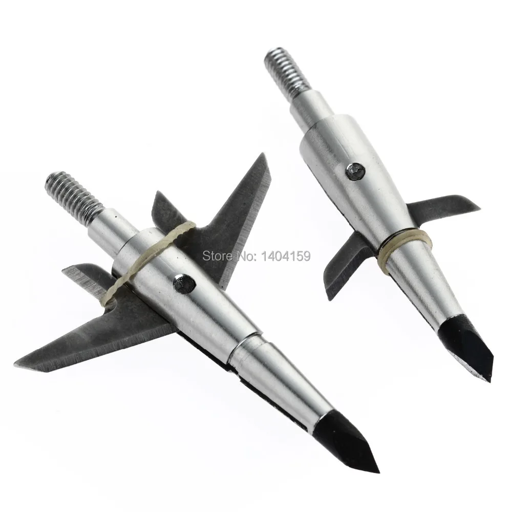 

12 pcs hunting arrow tips 100 grains arrowheads with 2 blade shooting arrow points