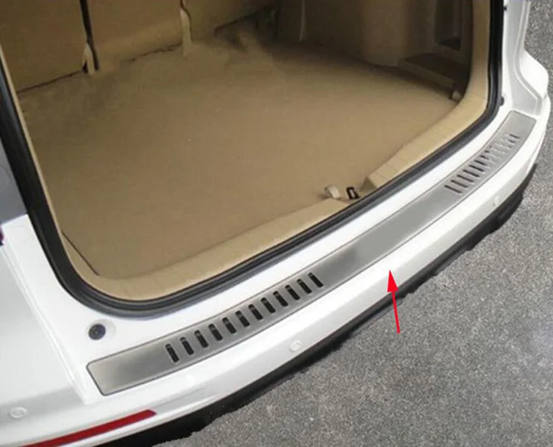 

Stainless Exterior Interior Rear Trunk Bumper Scuff Plate Door Sill Decor Car Accessory Fit For Honda CRV 2007-2011 With Logo