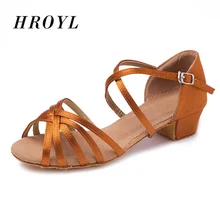 High Quality Women Latin Dance Shoes Children Girls Tango low heeled Professional Ballroom Dancing Shoes
