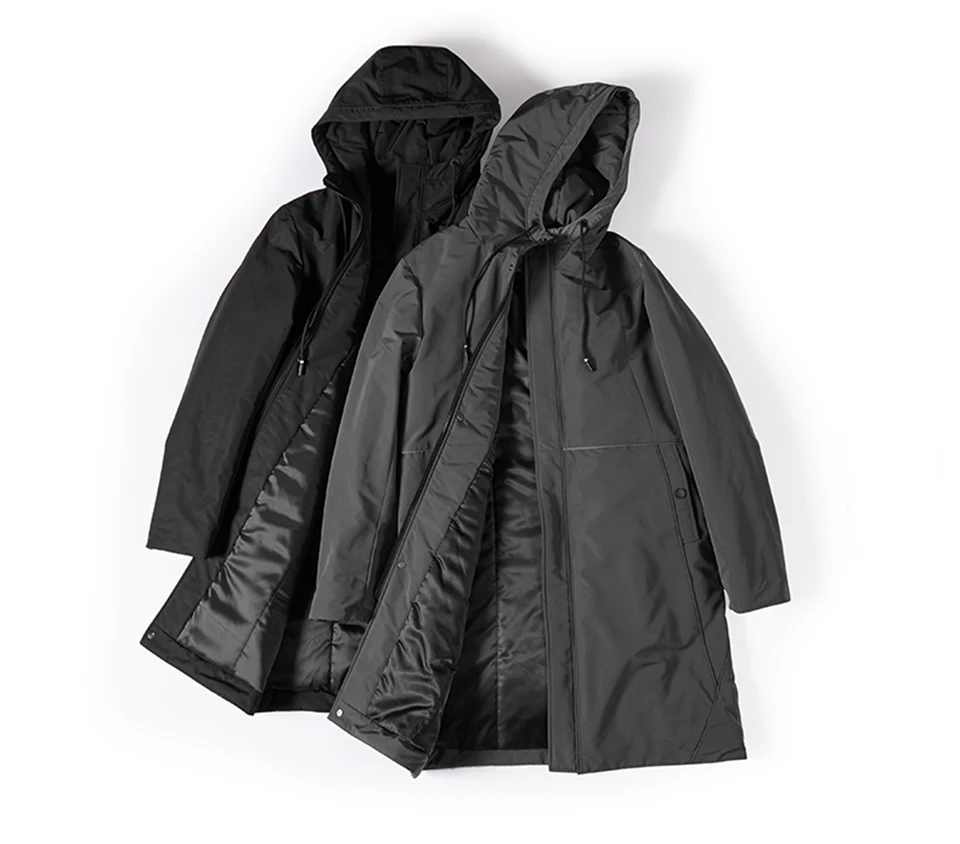 Enjeolon, брендовая зимняя хлопковая стеганая длинная куртка, мужские толстые толстовки, парка, пальто, Мужская стеганая зимняя куртка, пальто, 3XL MF0627