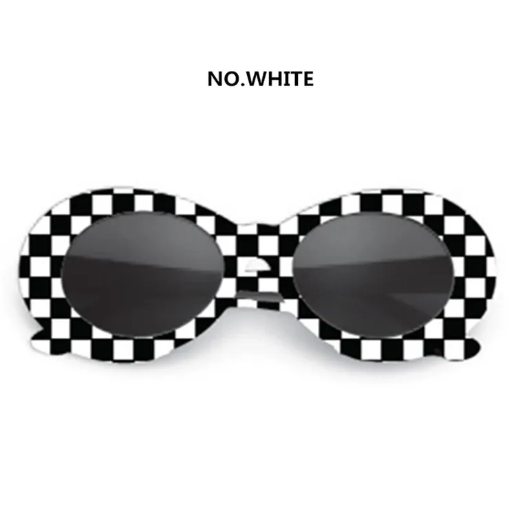 XojoX NIRVANA Курт солнцезащитные очки Cobain для женщин ППТЮ очкиМужские Винтажные Солнцезащитные очки Модные ретро желтые очки UV400 - Цвет линз: Белый
