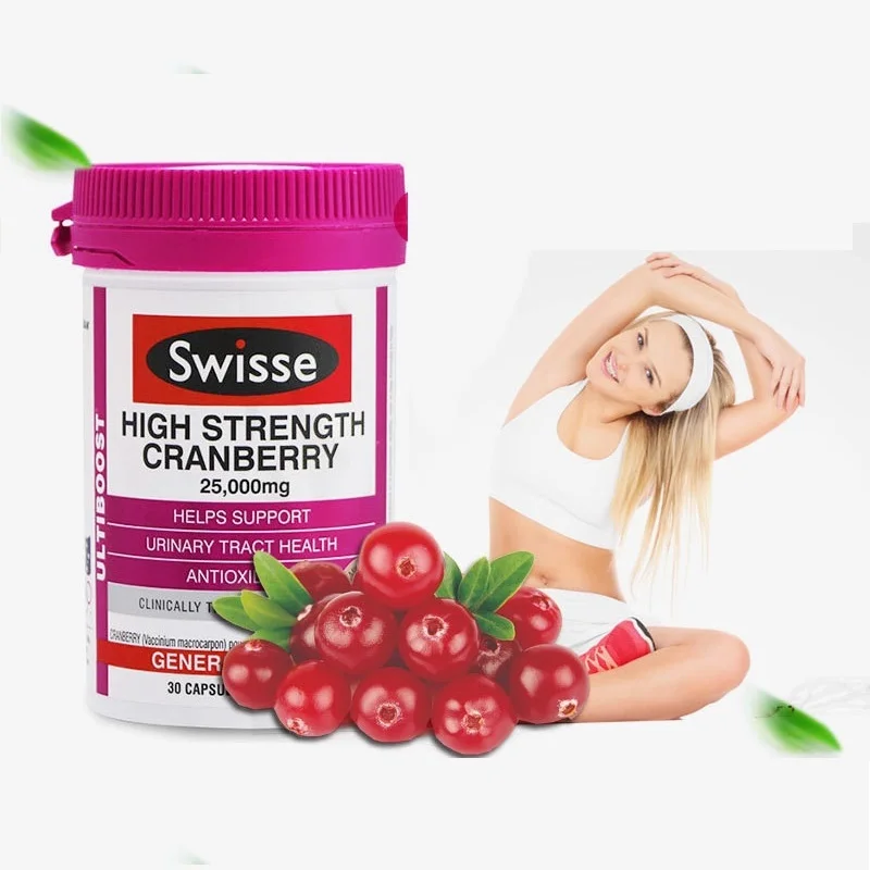 Australia Swisse Cranberry 30 Capsules Support Urinary Tract Health