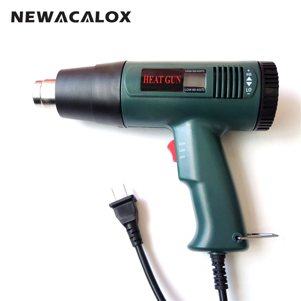 

1800W 110V UL Plug Industrial Electric Hot Air Gun Thermoregulator Heat Gun Shrink Wrap Dual Temperature Heatguns DIY Dryer