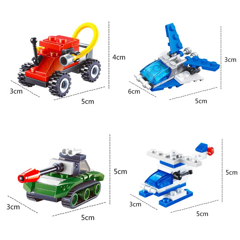 

27 Pieces of Blocks Assembling Car Toy Plastic Spell Insert Children's Toy Model Small Particles Building Blocks