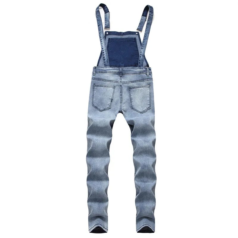 MORUANCLE Модные мужские рваные джинсы комбинезоны Hi Street Distressed Denim bib Комбинезоны для мужчин брюки на подтяжках Размер S-XXXL