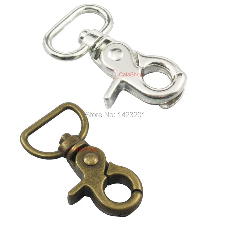 3/4" 19mm 20 pcs Metal TRIGGER SNAPS SWIVEL CLIPS HARDWARE 2 color