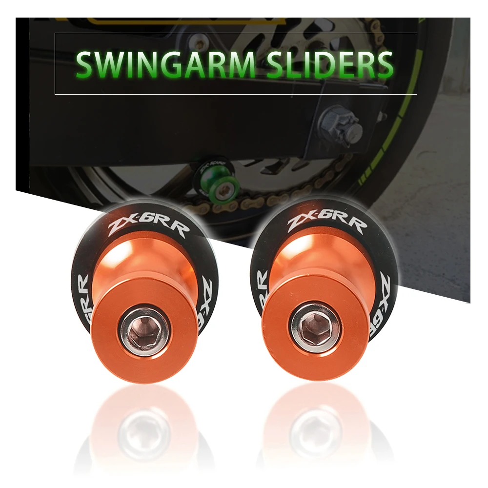 Motorcycle Swingarm Sliders Spools Stand Slider For ZX6R ZX 6 R ZX 6r 2003 2004 2005 2006 2007
