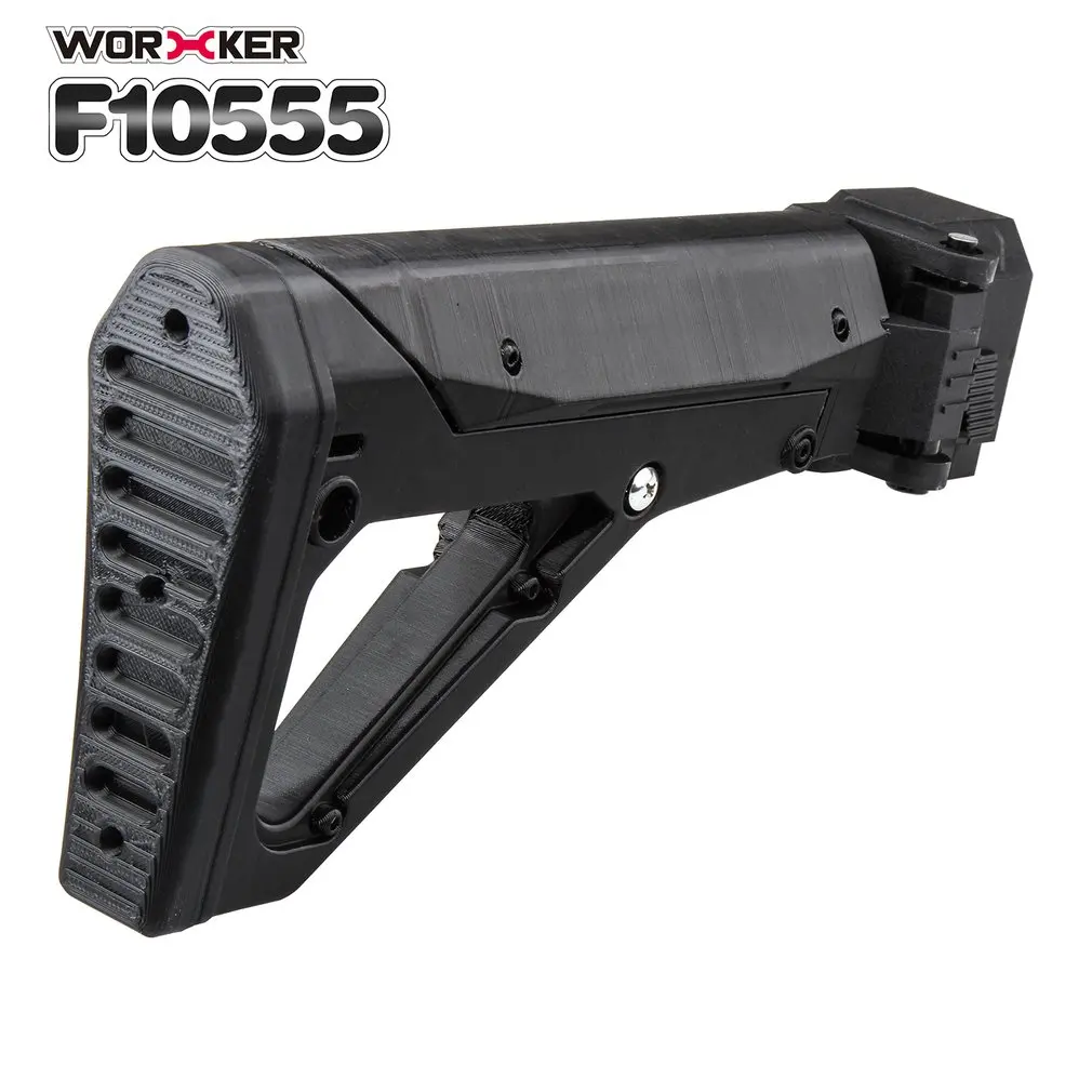 

Worker Mod Shoulder Stock 3D Printing Foldable Tail Stock Buttstock Toy Gun Accessories For Nerf N-strike Elite Series DIY Toys