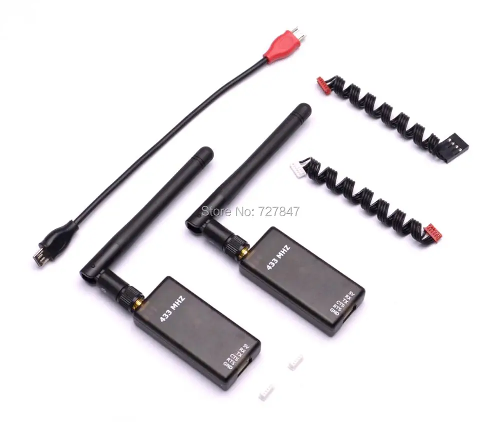 Новый 3DRobotics 433 500 МВт Телеметрия комплект МГц модуль для APM2.6 APM2.8 Pixhawk PX4