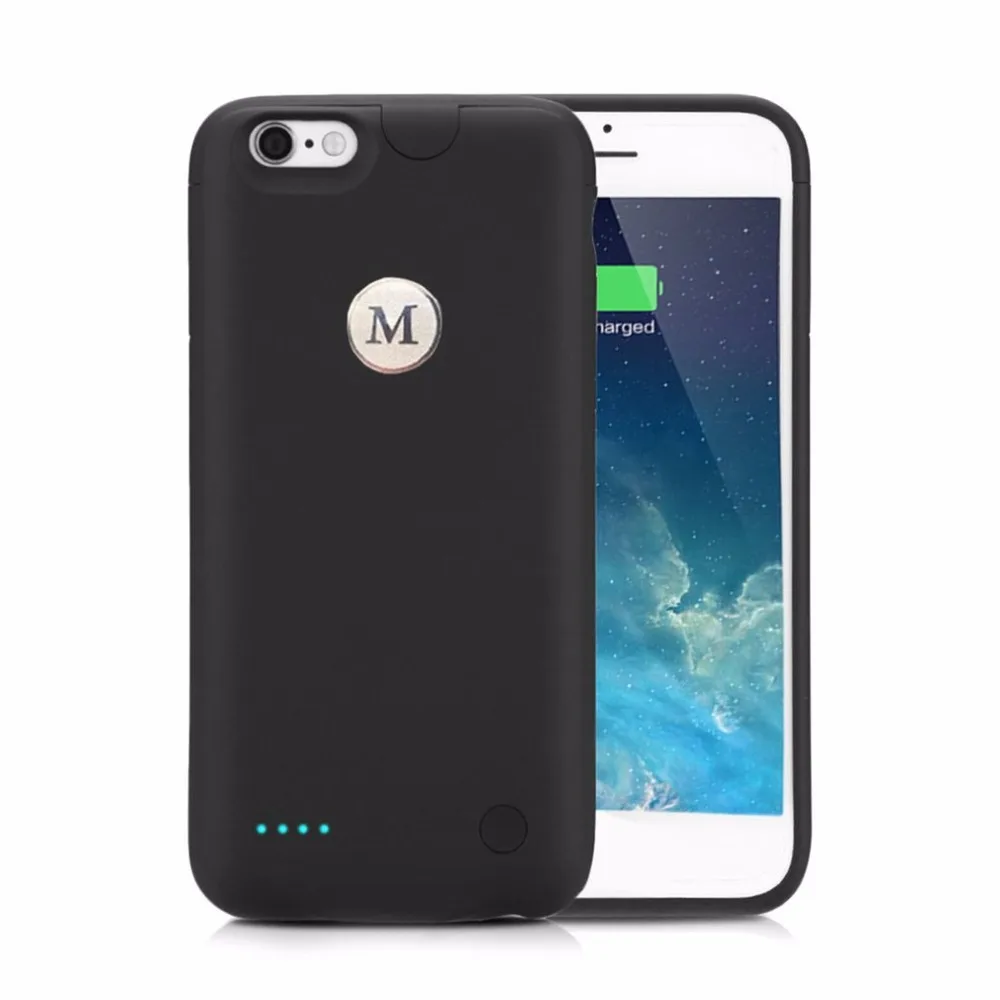 Slanke Telefoon Batterij Clip Case Voor iPhone 7 Voor iPhone 7 plus Super Dunne Beschermende Cover Gevallen Backup Power Bank Pack