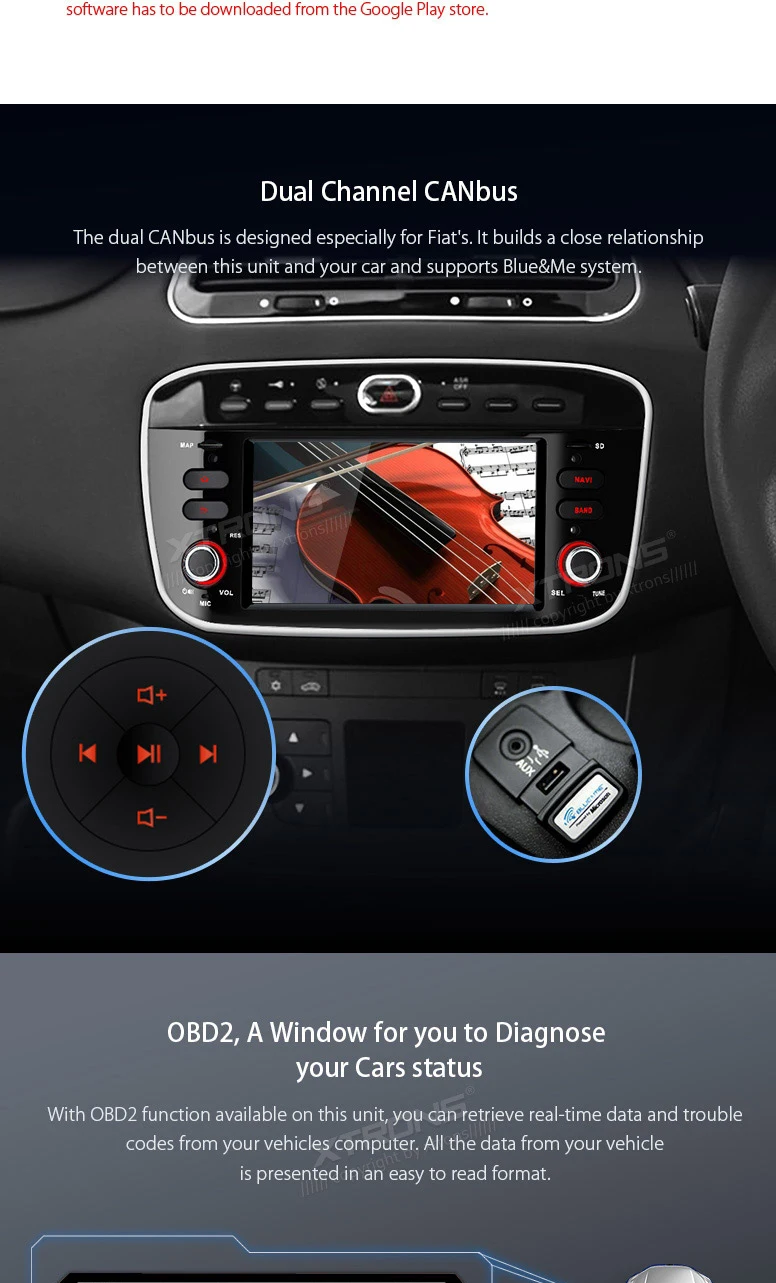 Flash Deal 6.2" Android 7.1 Nougat Car Multimedia Navigation GPS Radio for Fiat Punto 2012-2018 & Linea 2012-2018 & Punto Evo 2009-2012 8