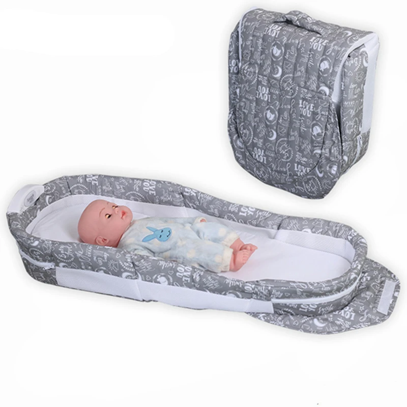 Portable Baby Cribs Newborn Safe Cot Bags Cotton Foldable Infant Travel