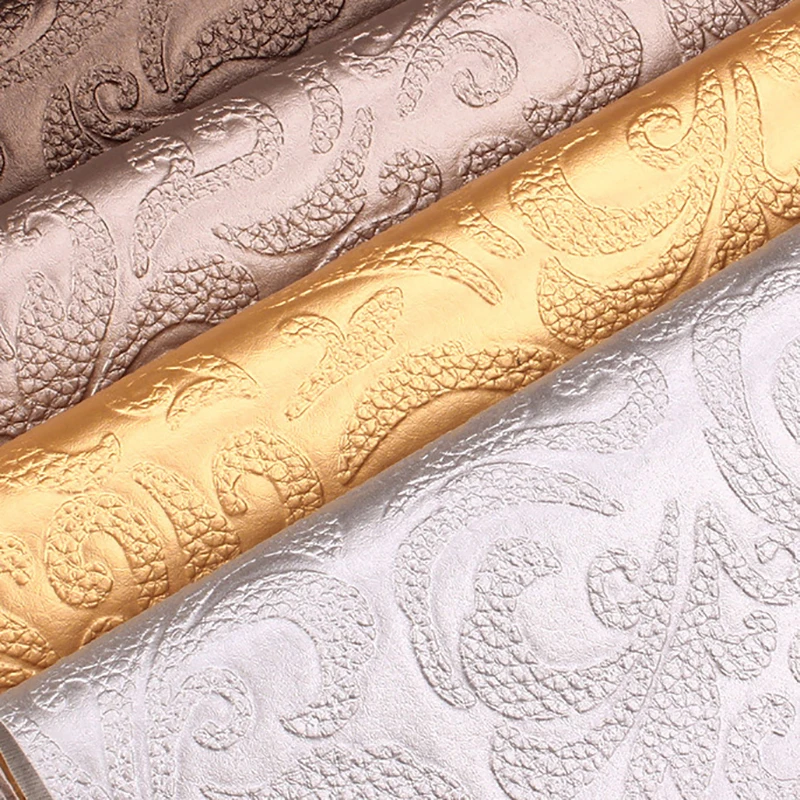 

Handmade A4 Embossed Stripe PVC Leather Fabric High Quality Synthetic Leather DIY Sewing Material for Crafts Wholesales