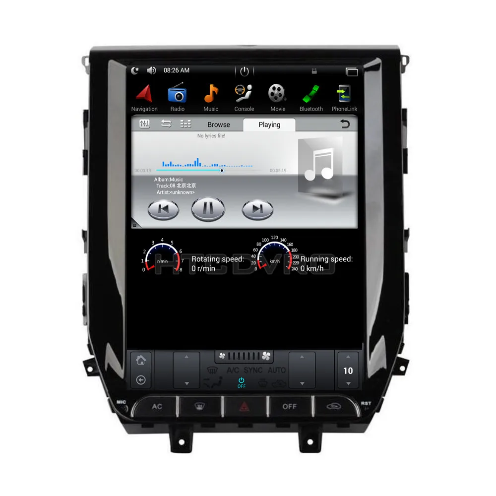 Flash Deal YMODVHT 12.1inch Telsa Style Vertical Screen Quad Core Android 7.1 2GB Car DVD GPS for Toyota Land Cruiser LC200 2016 2017 2018- 1