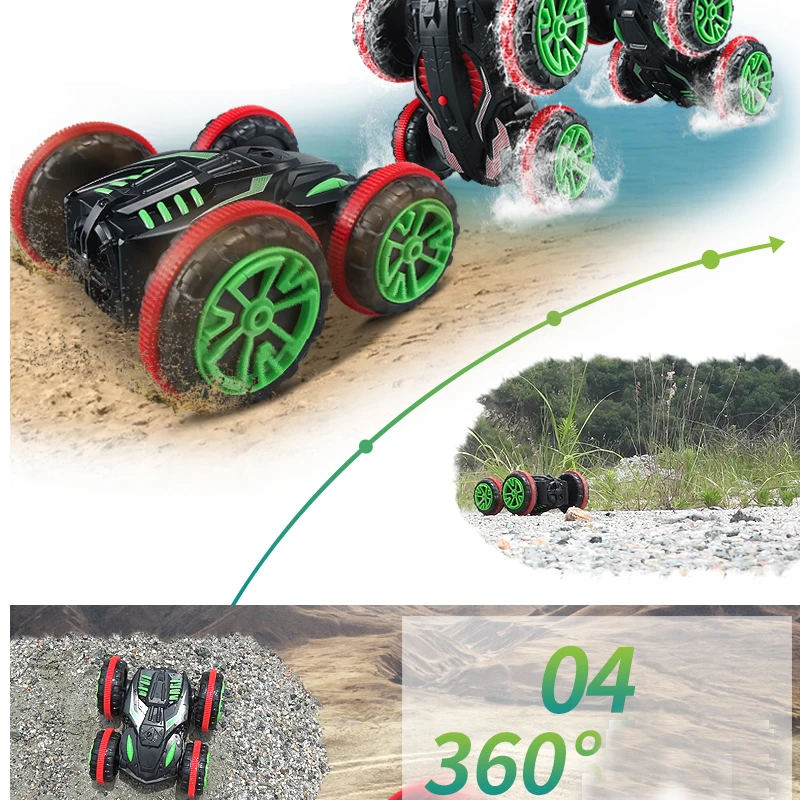 RC автомобиль багги 2 4G 4WD мощный экстремальный трюк амфибий Дистанционное