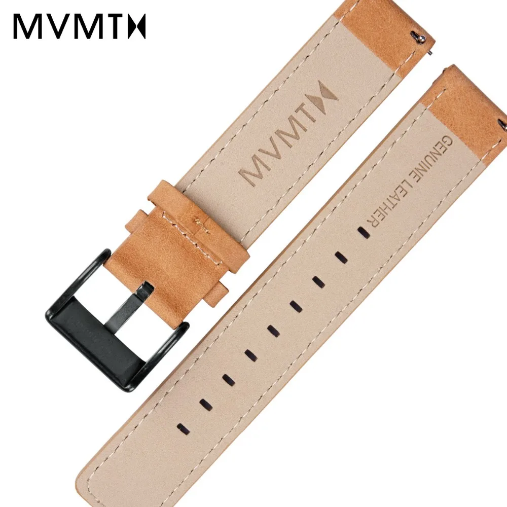 MVMT Italian calf leather strap fashion trend Korean version 40mmdw universal strap