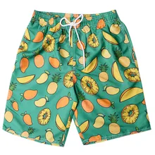 Летние модные мужские Шорты повседневные Полиэстеровые шорты с принтом быстросохнущие пляжные шорты для серфинга для бега z0407