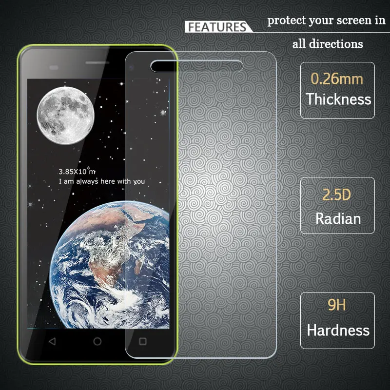 

For BQ Strike BQS 5020 Full Tempered Glass 0.26mm 9H Screen Protector Protective Film for BQ Strike BQS5020 + Clean Tools