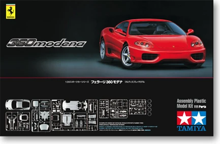 

Tamiya car model 24298  360 Modena ran unto them red
