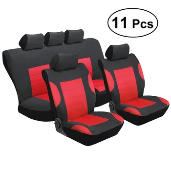 

11 in 1 Universal Seat Covers Blanket Pad Protectors for Car SUV Truck (Red)