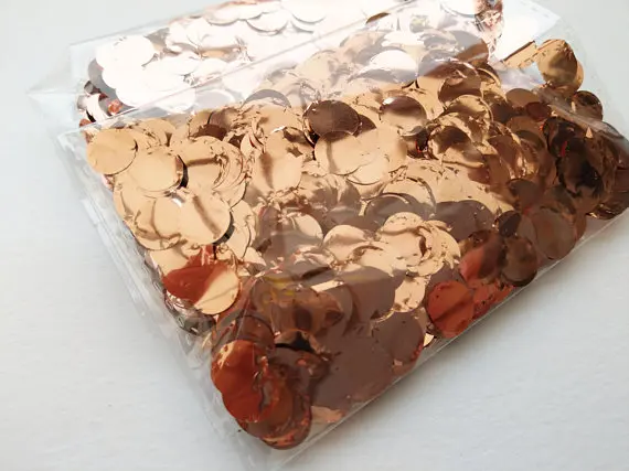 

2018 Rushed Real 20g [ Rose Gold Confetti ] Party Birthday Decoration Tossing Wedding Decor Home Baby Shower Favors Supplies