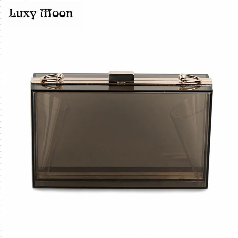 Famous Brand Design Transparent Evening Bags Clear Acrylic