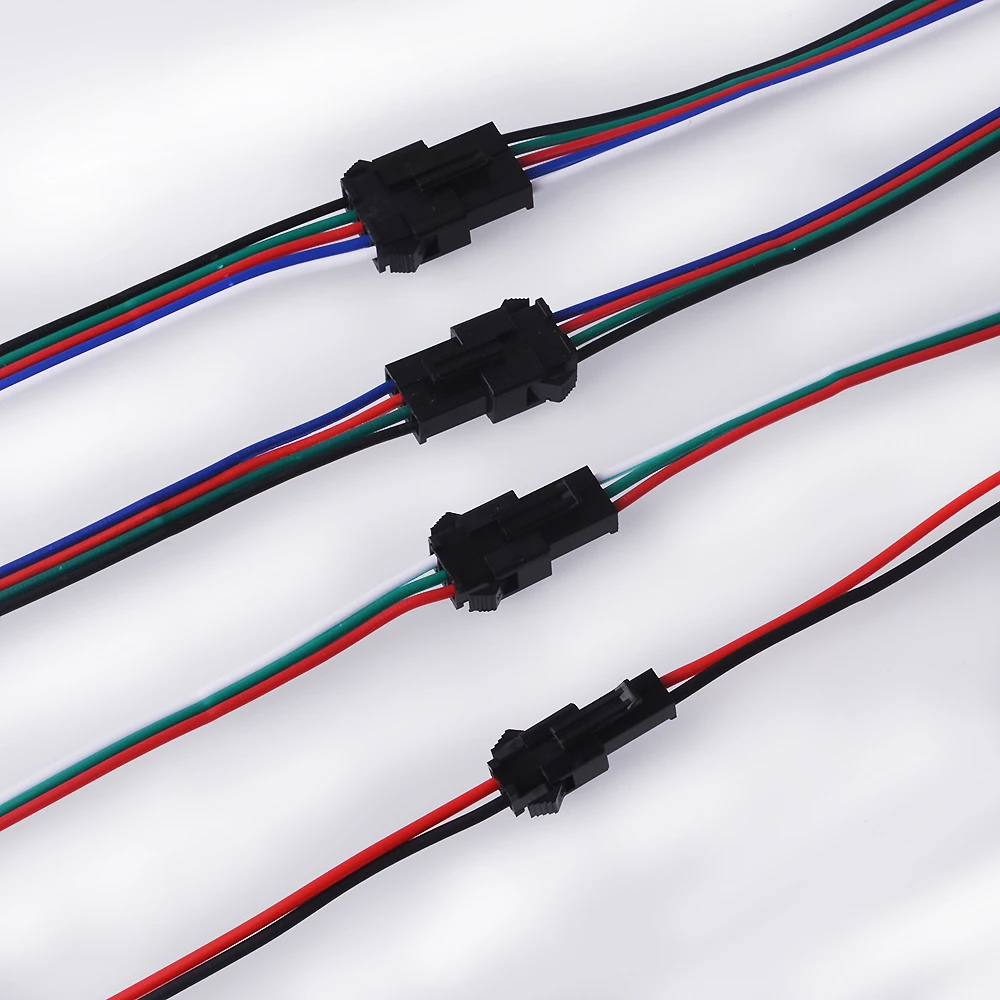 10 пар 2pin/3pin/4pin/5pin SM JST разъем мужской и женский для 5050/3528 WS2812B/WS2811 светодиодный