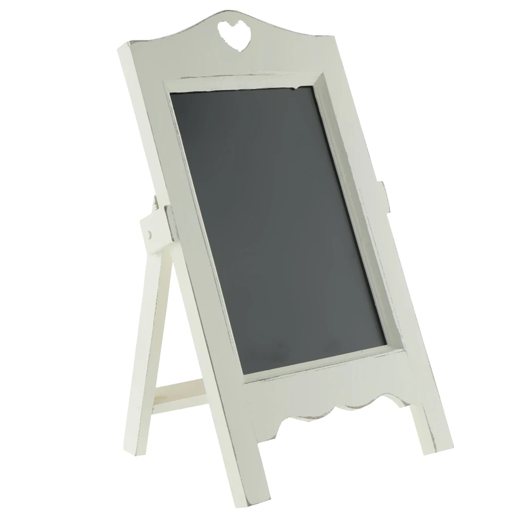 Wooden Blackboard With Stand Erasable Chalkboard Message Boards Sign Wedding Party Decoration For Table Memo