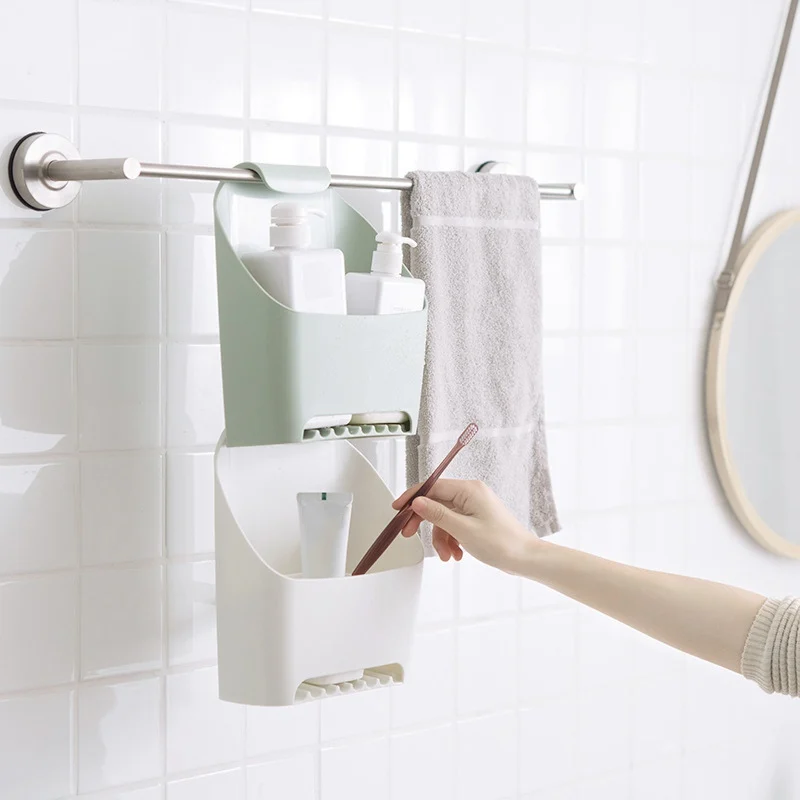 

Hanging Drain Bag Bathroom Storage Bath Baskets For Shower For Shampoo Cosmetics Products Bathroom Organizer Household Items