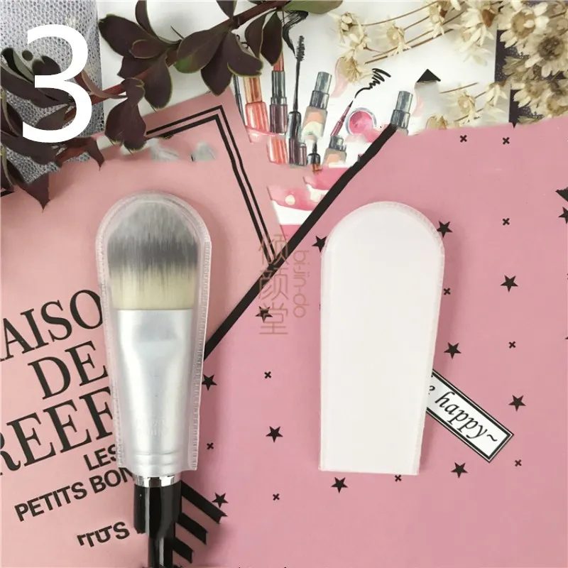 5Pcs/lot Professional Translucent Brushes Protective Sleeve Cover