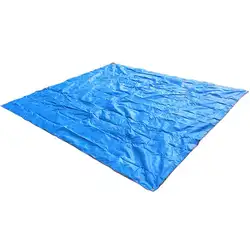 Уличные водонепроницаемые для кемпинга палатки следа брезент лист одеяло коврик для навес от солнца укрытие тень дождя (синий)