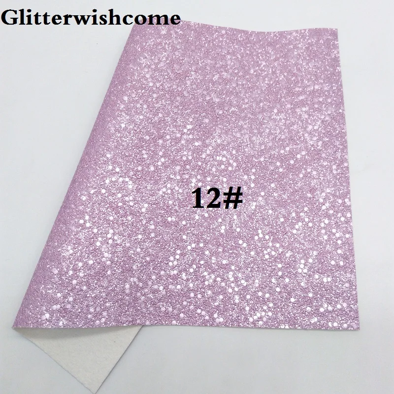 Glitterwishcome 21X29 см A4 размер винил для бантов тисненая кожа Fabirc искусственная кожа листы для бантов, GM210A - Цвет: 12