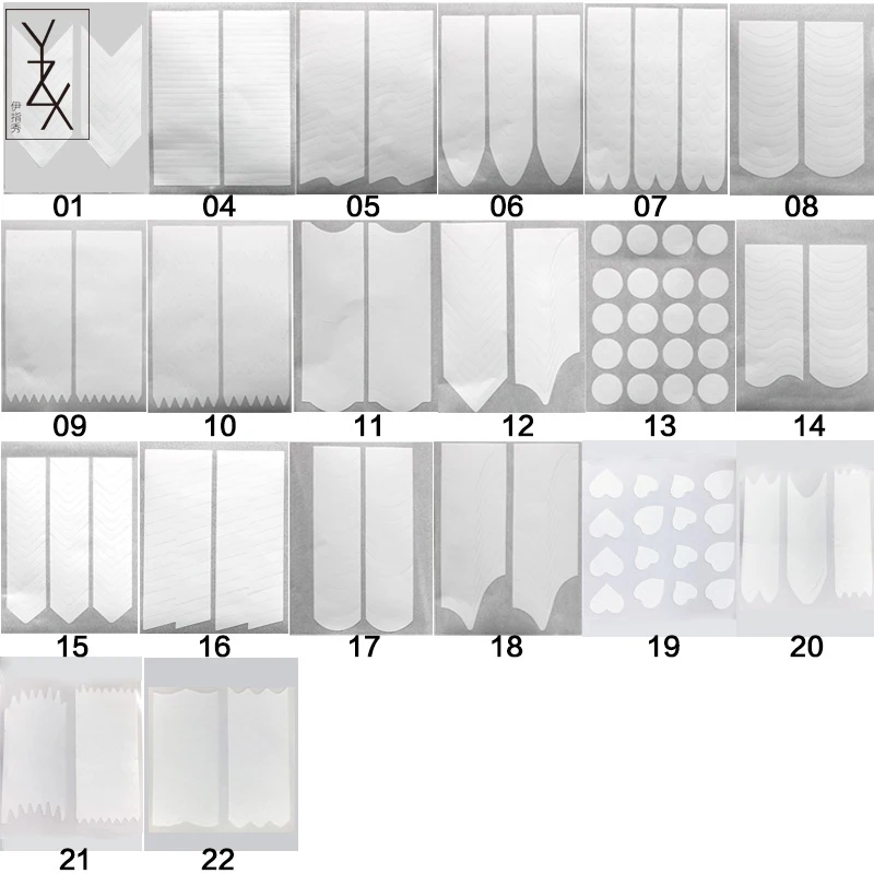 YiZhiXiu 8 шт./лот бумага волновой формы стикеры s модель французский стиль бахрома слайдер Советы трафарет Маникюр УФ DIY ногтей Стикеры инструмент Лидер продаж