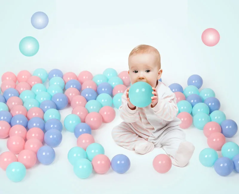 50 шт./лот, экологически чистые пластиковые шарики карамельного цвета для снятия стресса, шарики для бассейна, океанские волнистые шарики, детские игрушки, воздушный шар для снятия стресса, 8 см