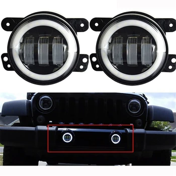 

Pair LED Fog Light Kit 30W 4 inch For 07~14 Jeep Wrangler JK Rubicon Sahara