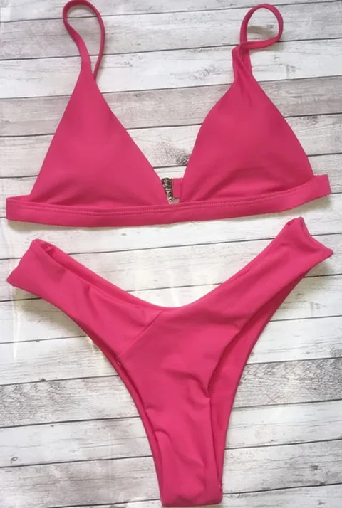 Бандажный сексуальный Бразильский бикини, бикини Praia, купальник для женщин, популярный купальник, Traje de bano mujer, Maillot de femme, монокини, Badpak - Цвет: watermelon red image
