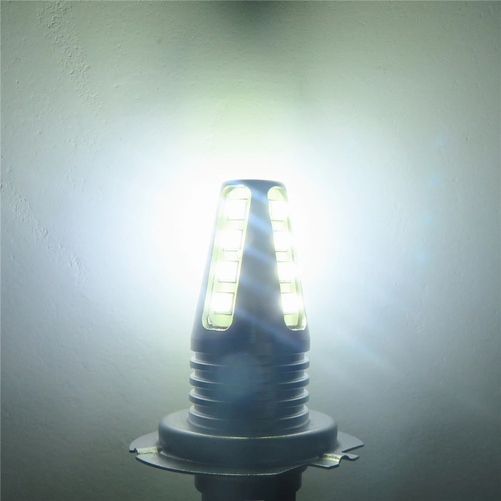 Fonte de Luz de Nevoeiro Lâmpada do Carro Lâmpada de Condução do Caminhão Wljh Levou Styling Auto Drl Dia Correndo Lâmpada Van Externo 24 12 v 2x h7 8 Cheap Farol nebl. carro