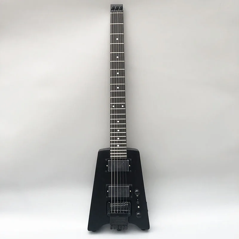 2019 31inch electric guitar,Black matte,headless electric