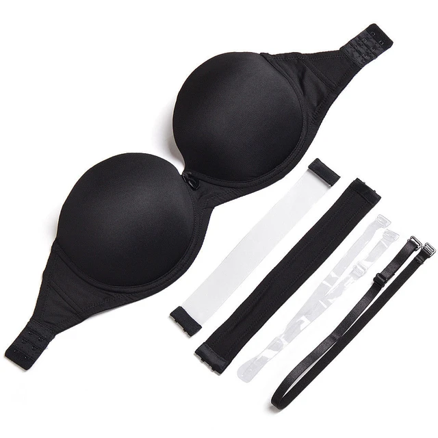 Ladies Secret New Black Bra Push Up Thick Padded Quality Soutien Gorge  Underwire 1/2 Cup Strapless Bra Sutian Women Halter Bras - Bras - AliExpress