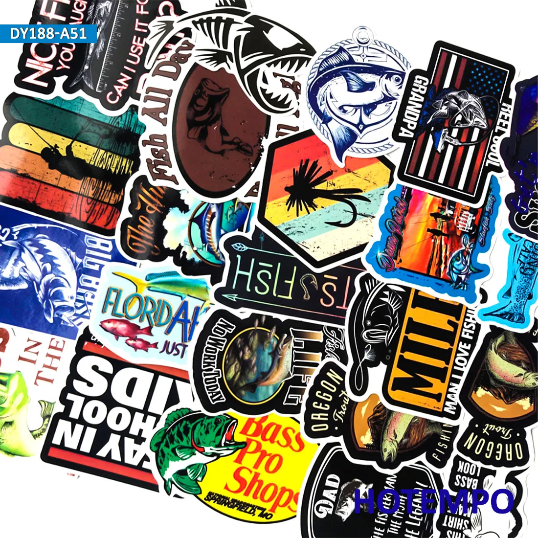 50pcs Outdoor Fishermen Stickers for Mobile Phone Laptop Luggage Guitar Case Skateboard Fixed Gear Bike Car Stickers 50pcs Outdoor Fishermen Stickers for Mobile Phone Laptop Luggage Guitar Case Skateboard Fixed Gear Bike Car Stickers