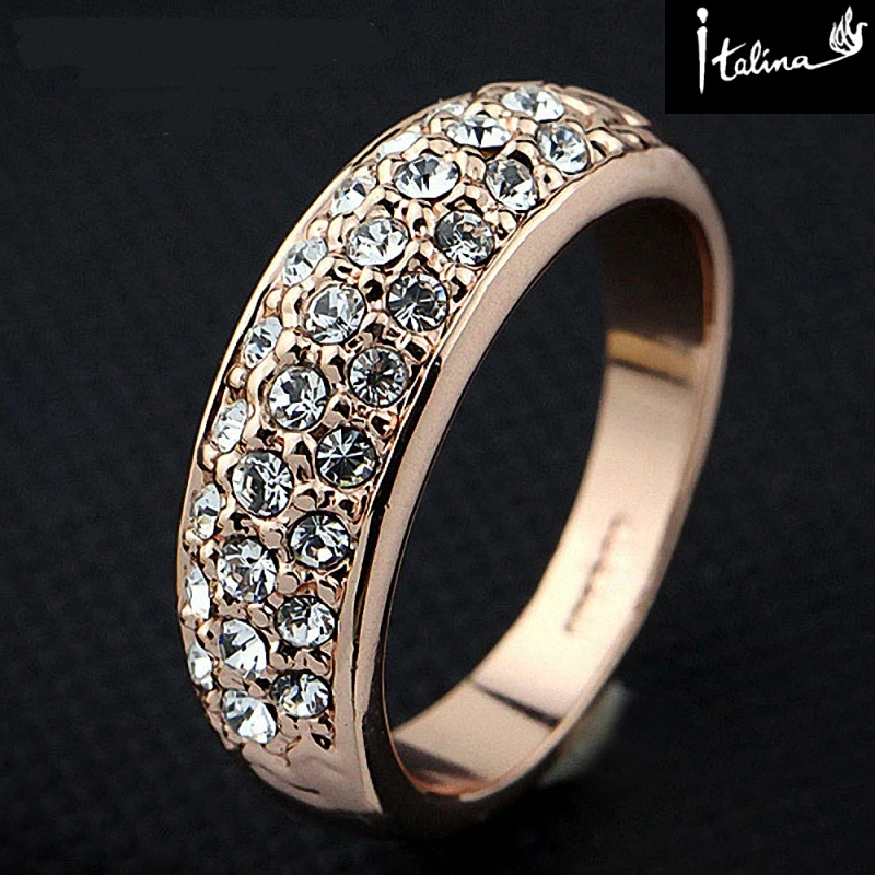 Женское кольцо из австрийского хрусталя с фианитом|brand rings for women|rings womenring |