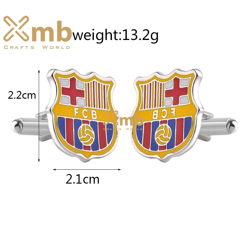 FC BARCELONA CUFFLINKS Football Club Sports Fan Team Soccer NEW w GIFT