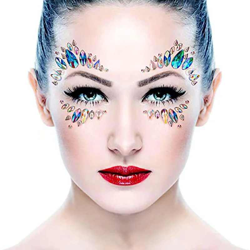 Mermaid Eyes Face Tattoo Stickers Bridesmaid bride Bachelorette hen party Bridal Shower birthday Halloween decoration favor