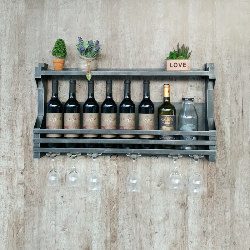 Креативный Железный винный стеллаж, подвесной держатель для вина, полка для хранения бокал, стеклянная рамка, держатель для вина