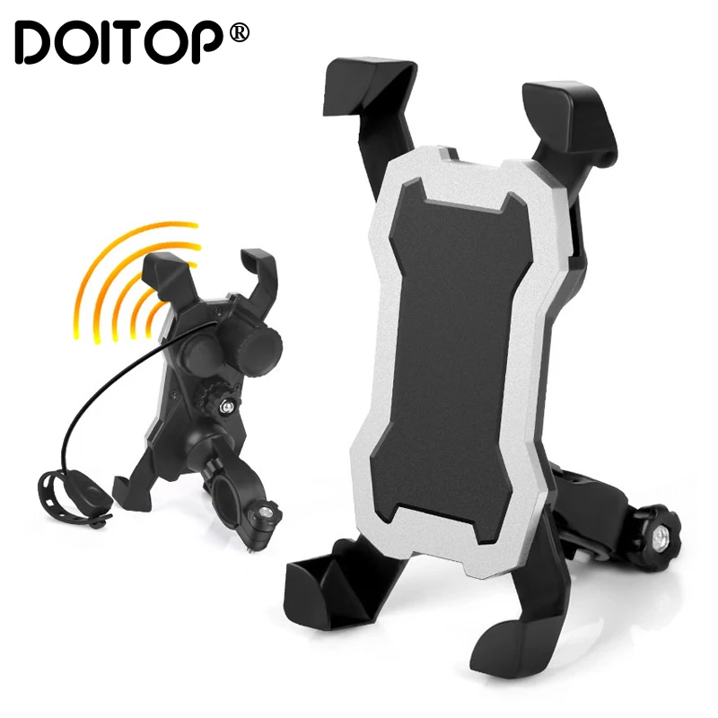 DOITOP 360 Degree Rotating Portable Universal Bike Adjustable 3.5-7 inch Mobile Phone Mount Holder For CellPhone Accessories