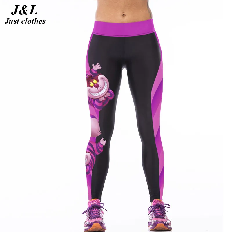 J & L المبيعات الساخنة! 3D طباعة الرياضية طماق النساء الجمجمة فتاة الطيور المطبوعة اللياقة البدنية طماق 22 أنماط تجريب الملابس للنساء