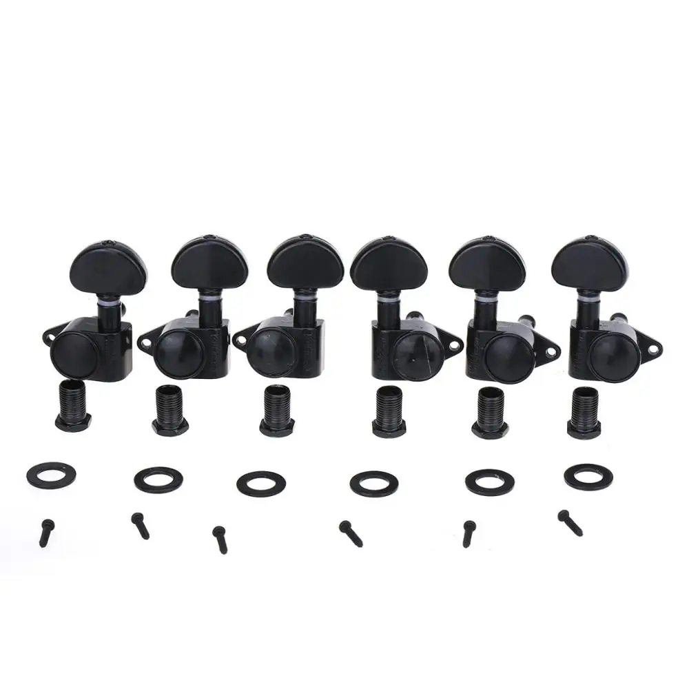 Wilkinson 3R3L Roto Stile Sealed Chitarra Tuners Macchina Heads Tuning Pioli Chiavi Set Per Gibson O Epiphone Les Paul, Nero