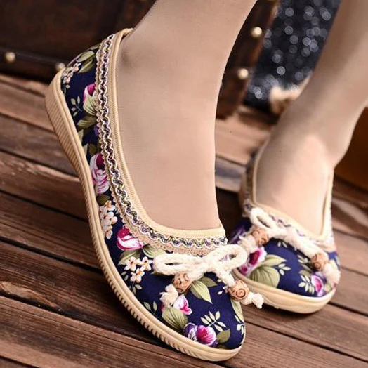 embroidered ballerina flats