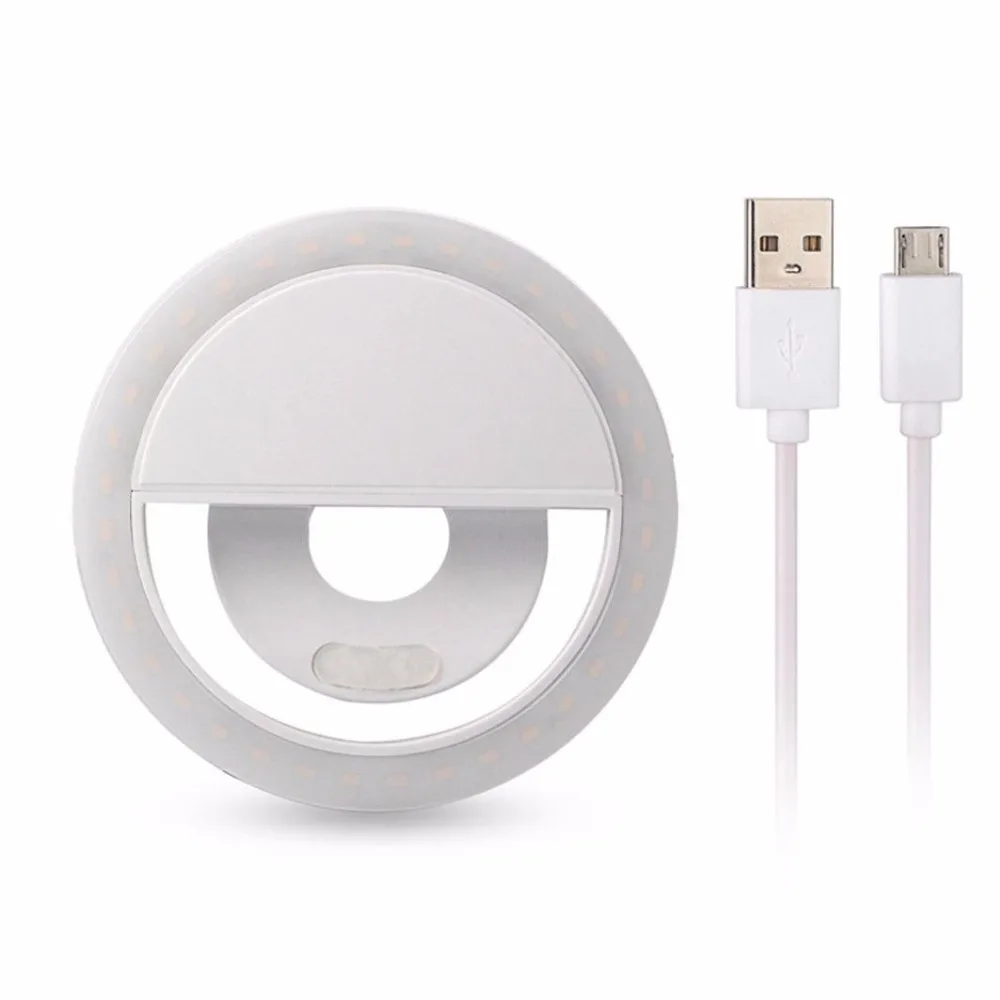 

ring light USB selfie makeup light LED video ringlight photographic lighting with Charge ringlight ring for iPhone photo phone