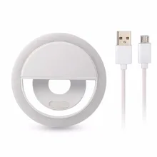 Buy ring light USB selfie makeup light LED video ringlight photographic lighting with Charge ringlight ring for iPhone photo phone Free Shipping